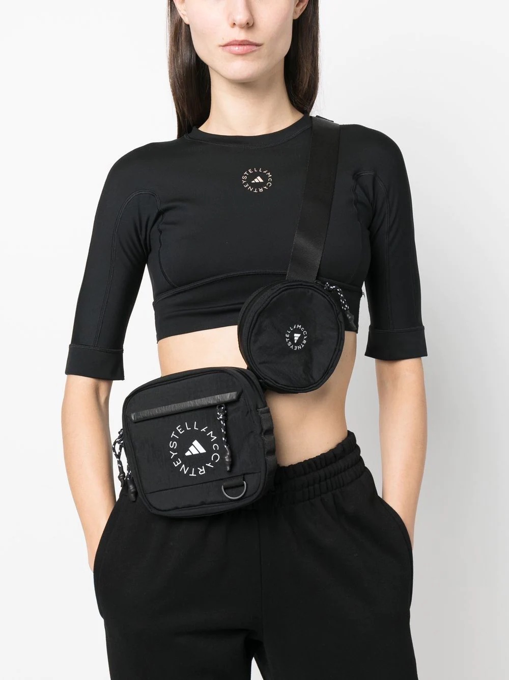 adidas by Stella McCartney logo-print zip-up belt bag