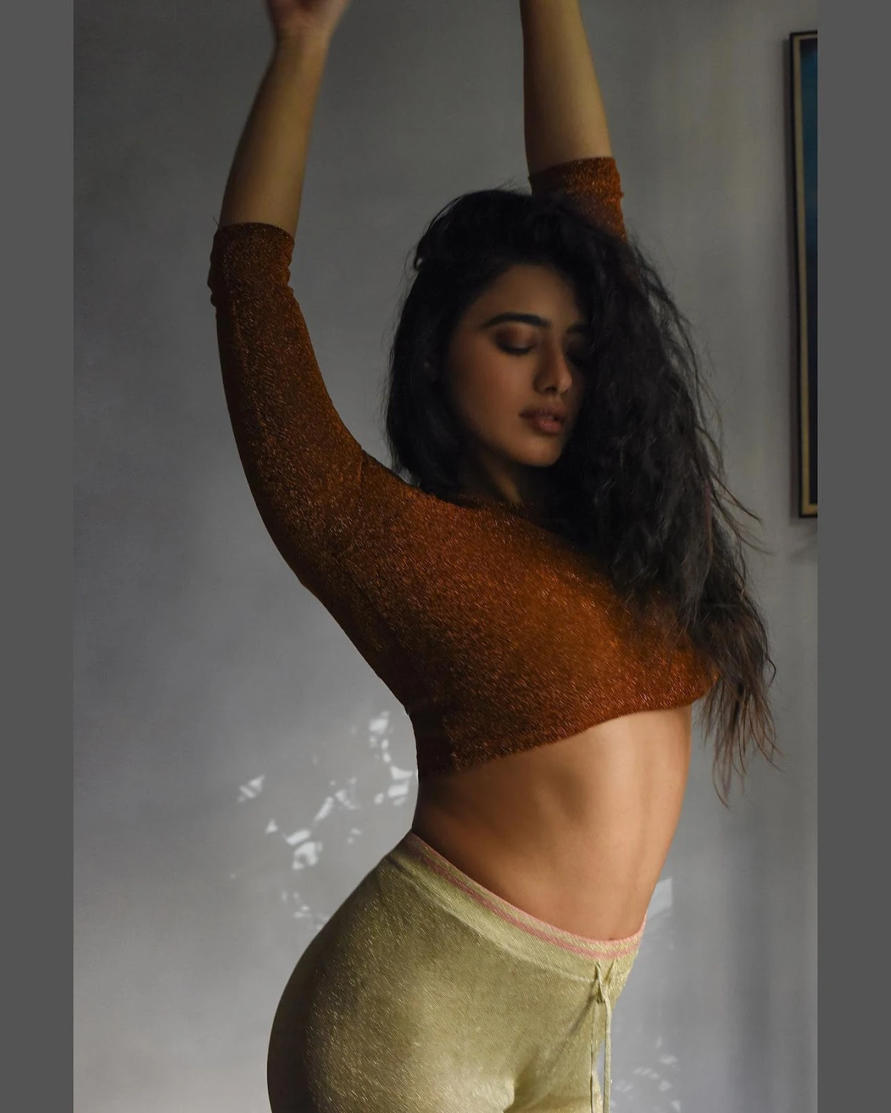 ketika sharma busty curvy indian actress crop top