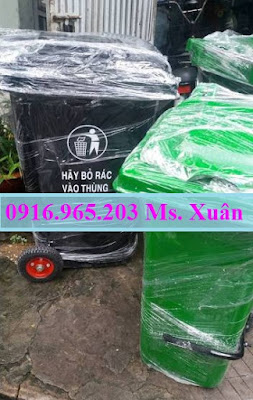 Bán thùng rác màu đen bệnh viện 240l tại hồ chí minh