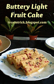 Buttery Light Fruit Cake Recipe @ treatntrick.blogspot.com