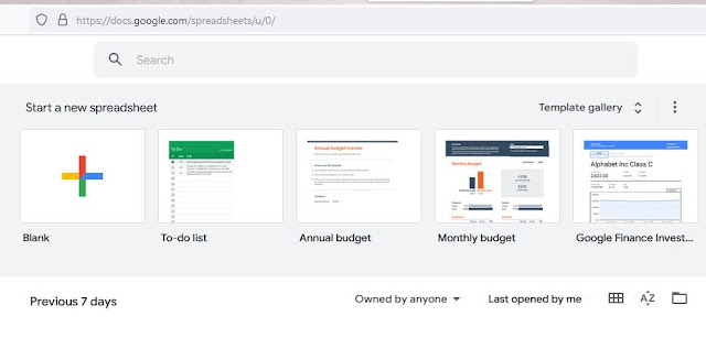 google-sheets-homepage