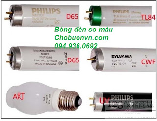 Bóng đèn UV, CWF, TL84, D65, F/A