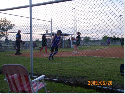 and across home plate!