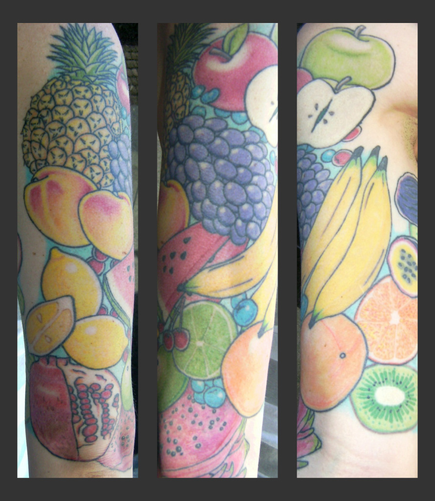 Set of 6 Fruit Tattoos Tropical Fruit Tattoos / Quirky Food Gift Ideas -  Etsy