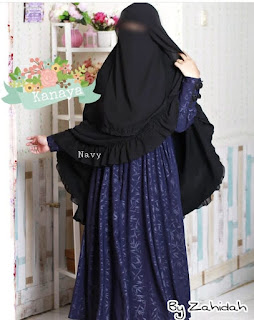 model gamis bahan embos