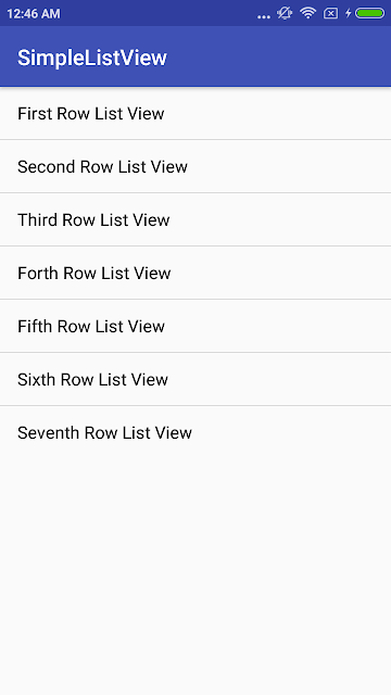Android Simple Listview