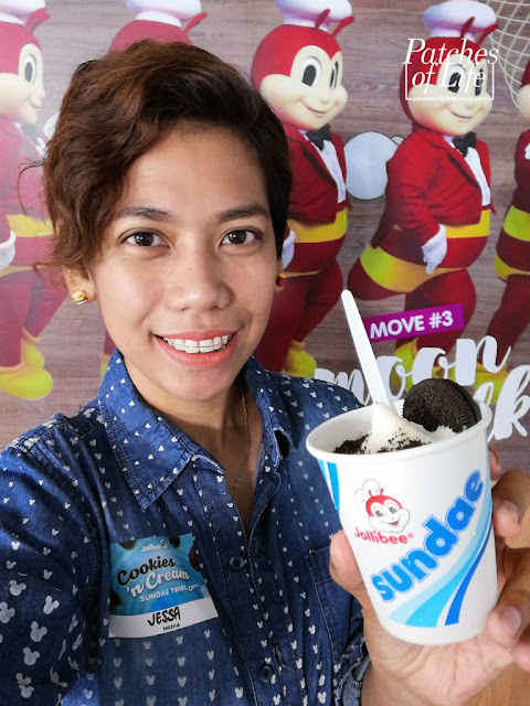 Me and my Jollibee Cookies 'n Cream Sundae Twirl