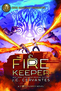 Book cover, 'The Fire Keeper' by J.C. Cervantes