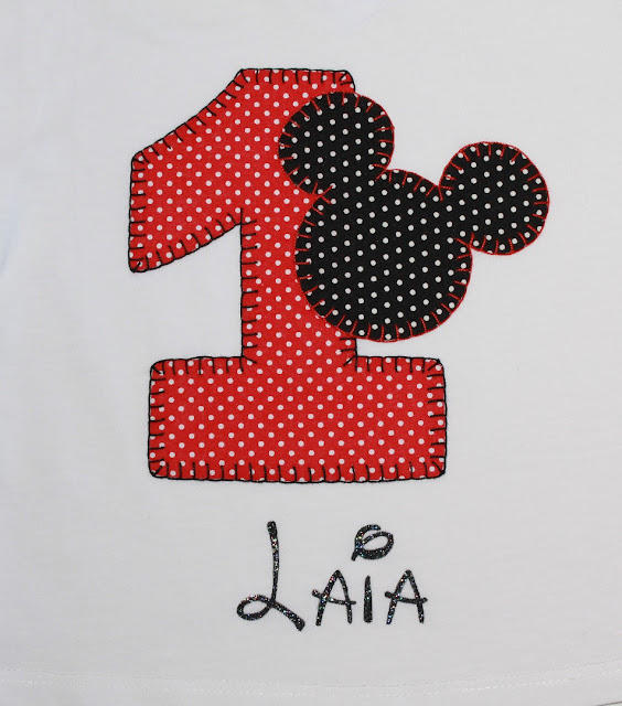 camiseta primer cumpleaños mickey