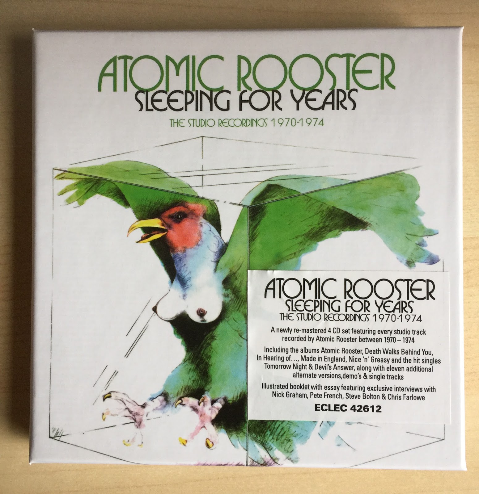 Sounds Good, Looks Good: Sleeping For Years: The Studio Recordings  1970-1974 by ATOMIC ROOSTER (December 2017 Esoteric Recordings 4CD Box Set  - Ben Wiseman Remasters) - A Review by Mark Barry