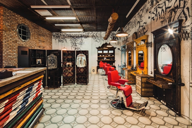 Contoh Dekorasi Barbershop  Sebagai Referensi Untuk Sebuah 