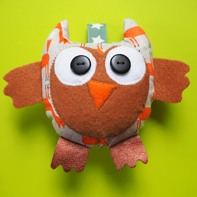 Sewn owl character by welaughindoors