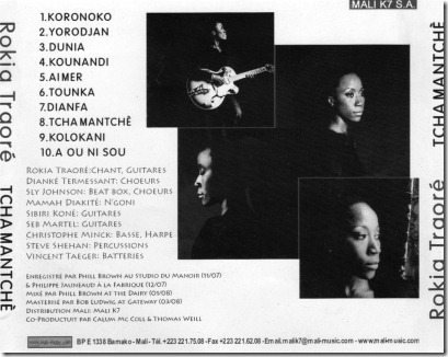 Rokia Traoré -2008-Tchamantché