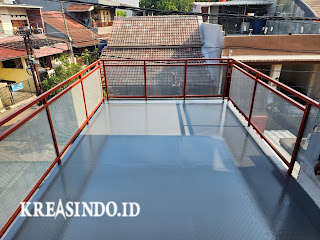 Kanopi Mezzanine Outdoor pesanan Bpk Sudirja di Permata Depok