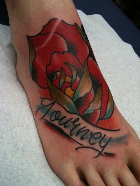 Forever Forgotten Tattoos: Best foot tattoo ive ever done:)