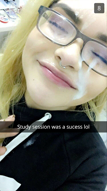 cum facial snapchat study session was a success lol