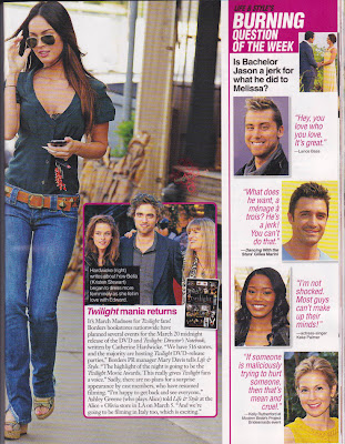 Life & Style Scans - Megan Fox and Robert Pattinson