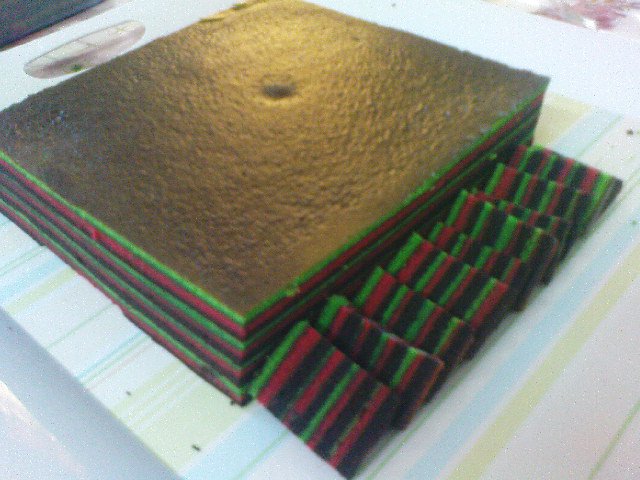 My New Cubicle: Kek Lapis Pelangi