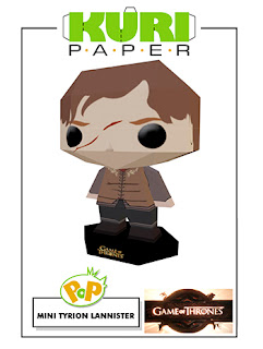 Kuri Paper - Pop Mini Funko Tyrion Lannister Games of Thrones Papercraft