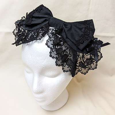 Maxicimam Majorite Rose Fleur Head Bow (2013) Black x Black