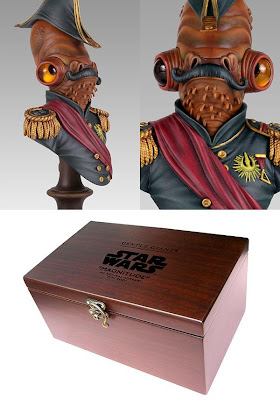 San Diego Comic-Con 2013 Exclusive “Magnitude” an Admiral Ackbar Star Wars Mini Bust by Gentle Giant and Steven Daily