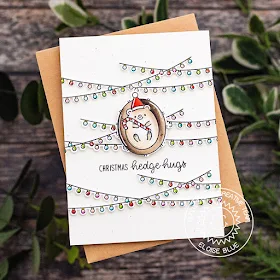 Sunny Studio Stamps: Hedgey Holidays Scenic Route Hedgehog Themed Christmas Cards by Leanne West 