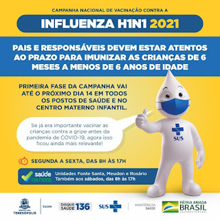 Atenção ao prazo de Vacinação Contra a Gripe em Teresópolis