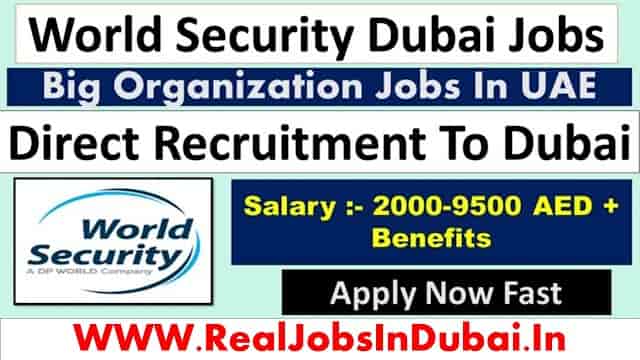 World Security Careers Jobs Vacancies In UAE