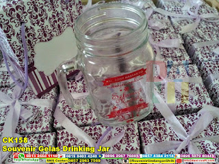 Souvenir Gelas Drinking Jar Souvenir Pernikahan