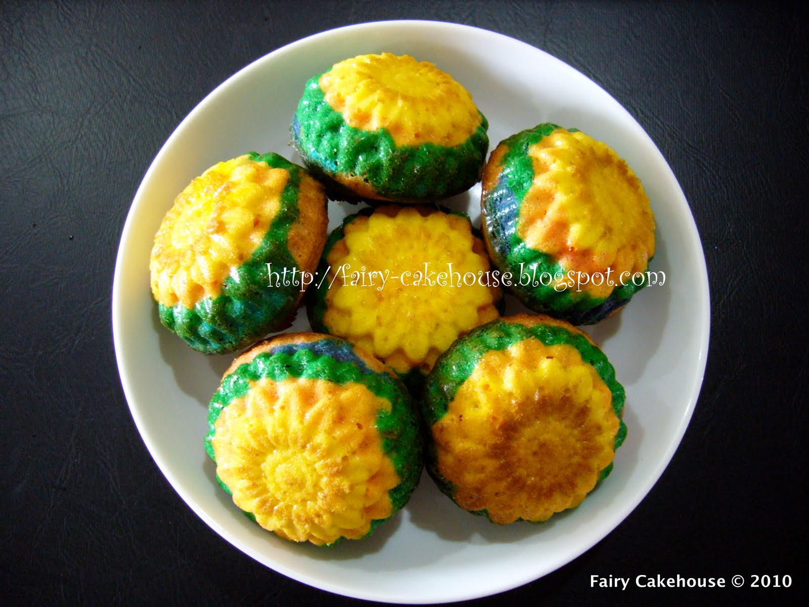 Rainbow Flower Cupcakes