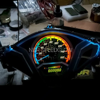 papan panel speedometer custom vario 125 old bohlam