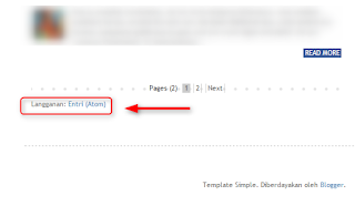 Cara Menghapus Link Langganan Entri Atom Di Blogger