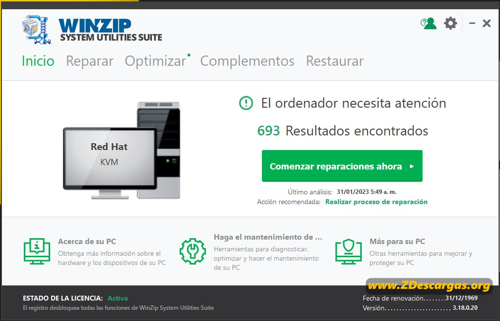 WinZip System Utilities Suite Full Español