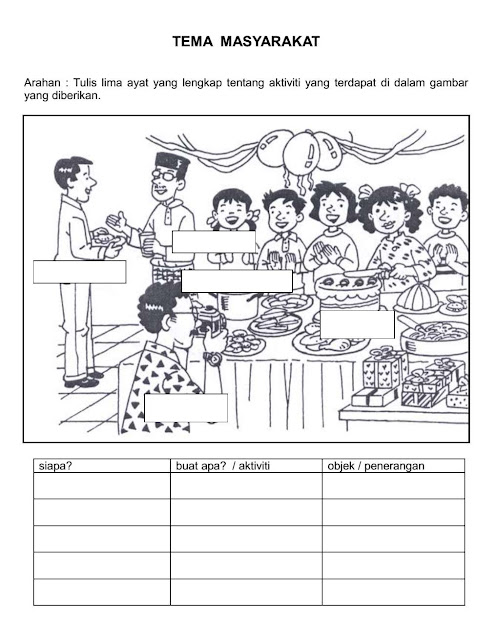 Latihan Membina Ayat (Jawapan Disediakan)