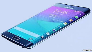 A preview of the Samsung edge smartphone design