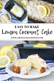 Lemon Coconut Cake recipe. Easy to make lemon dessert or even breakfast! Such a yummy summer dessert! 