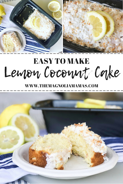 Lemon Coconut Cake recipe. Easy to make lemon dessert or even breakfast! Such a yummy summer dessert! 