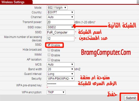 TE DATA wireless network