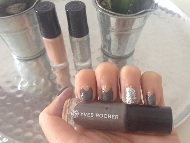 TheBlondeLion Naildesign Nailart Triangle Sparkle Yves Rocher