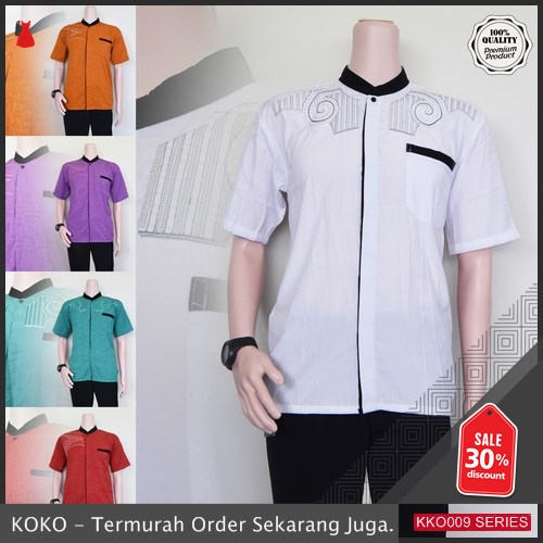 KKO09 TRL412 Baju Koko Terbaru Kolos Koko Kombi Hitam 