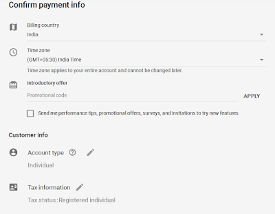 payment method for your ad