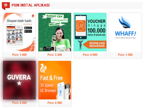 Dapat poin Instal Aplikasi (Poin-web)