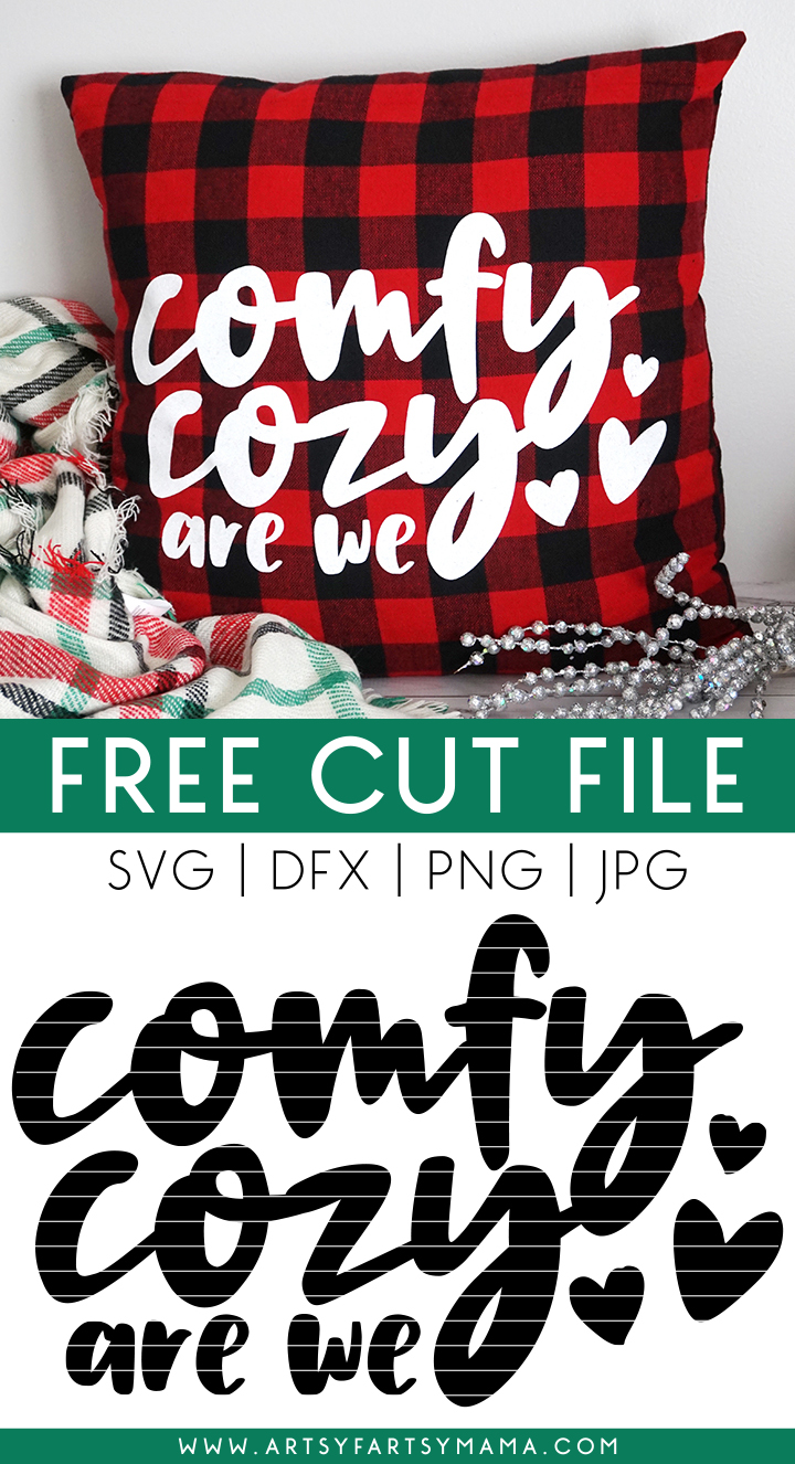 Comfy Cozy Pillow with Free Cut File