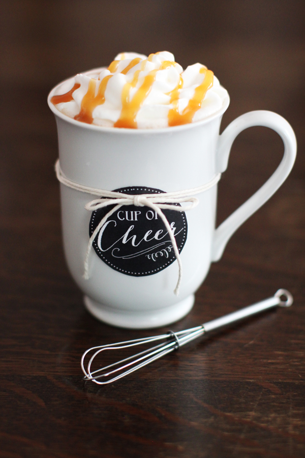 Salted caramel hot cocoa—the perfect cup of cheer