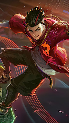 chou stun skin mobile legends wallpaper