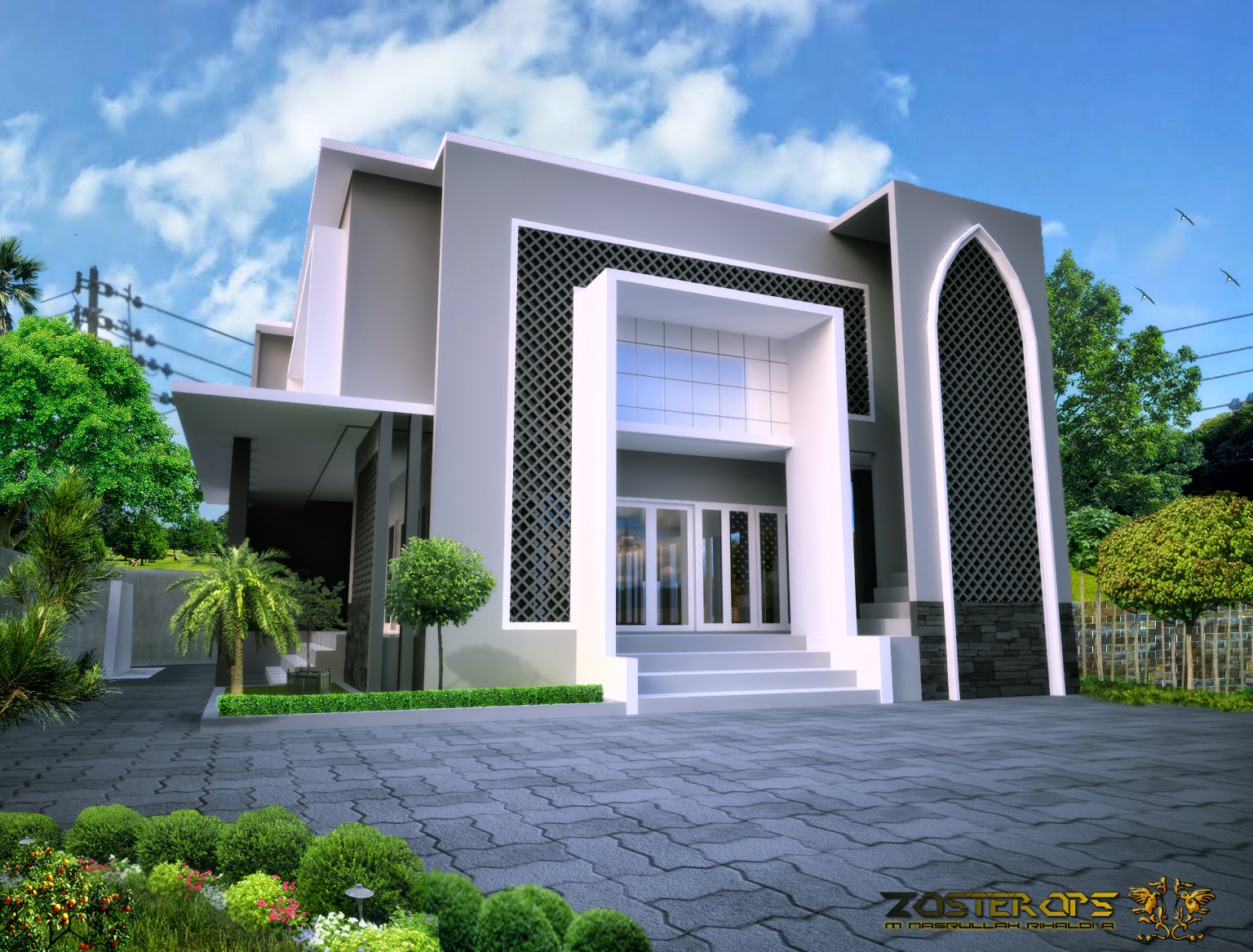 Rencana masjid minimalis (di SMAN 8 Cirebon)  DESAIN RUMAH MINIMALIS 