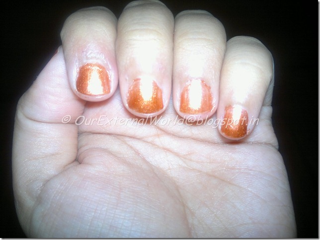 shimmery orange base