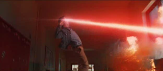 X-Men origins Wolverine finished special effect of the red rays which comes out from the mutant eyes to destroy the path sequence from the leaked movie X-Men origins Wolverine