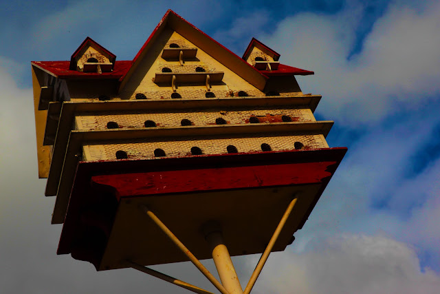 A really huge birdhouse at the Gilgal Sculpture Garden in Salt Lake City, Utah.