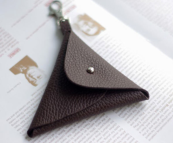 Triangle Leather Pouch Tutorial